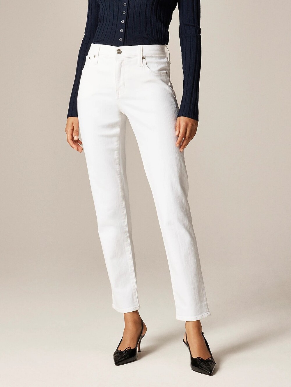 J. Crew Stretch low rise straigh leg jeans